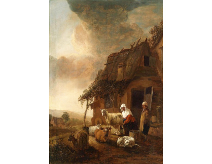 SO VII-394 Jan Baptist Wolffort - Dojení ovcí