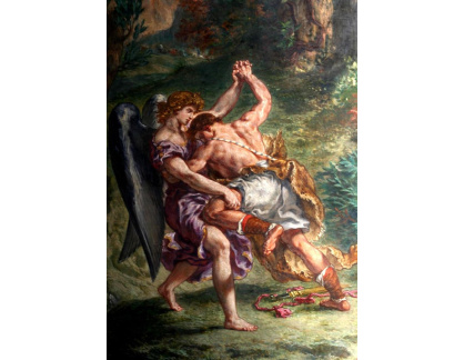 VSO103 Eugene Delacroix - Jakob zápasí s andělem