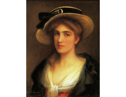 VSO105 Albert Lynch - Mladá žena s kloboukem