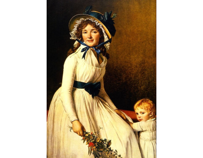 VSO107 Jacques Louis David - Portrét paní Emilie Seriziat a jejího syna