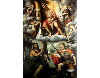 VSO1399 Moretto da Brescia - Kristus a světci