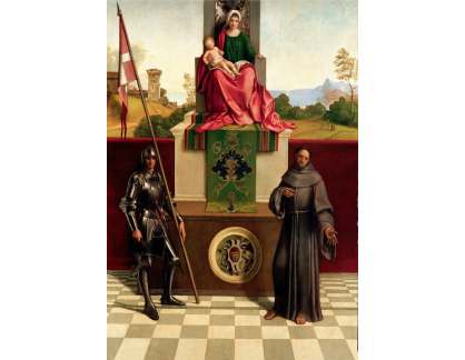 VSO1505 Giorgione - Oltář Castelfranco, Madonna se světci