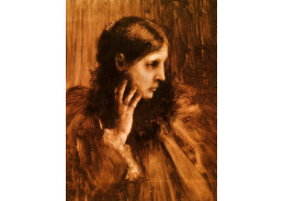 VSO1597 William Merritt Chase - Zasněný portrét ženy