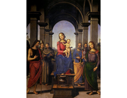 VSO169 Pietro Perugino - Panna Marie s dítětem a svatými