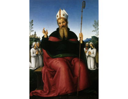 VSO170  Pietro Perugino - Svatý Augustin a čtyři členové řádu