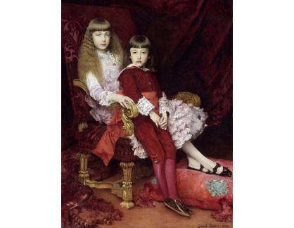 VSO180 Gabriel-Joseph-Marie-Augustin Ferrier - Portrét dětí vévody de Guise