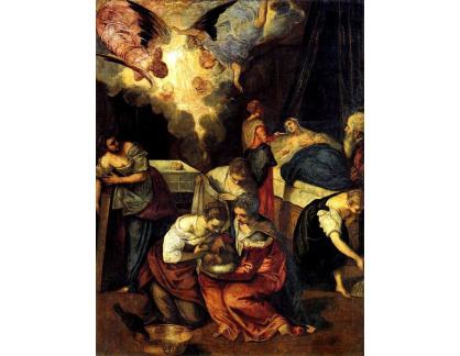 VSO22 Jacopo Tintoretto - Narození svatého Jana Křtitele