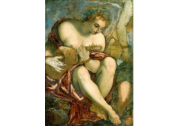 VSO24 Jacopo Tintoretto - Můza s loutnou