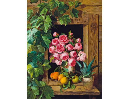 VSO 877 Ferdinand Küss - Zátiší s růžemi a meruňkami