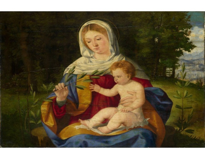 VSO 322 Andrea Previtali - Panna a dítě s větví z olivovníku