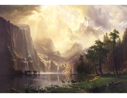 VSO 489 Albert Bierstadt - Mezi pohořím Sierra Nevady