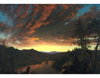 VSO 710 Frederic Edwin Church - Soumrak ve Wilderness