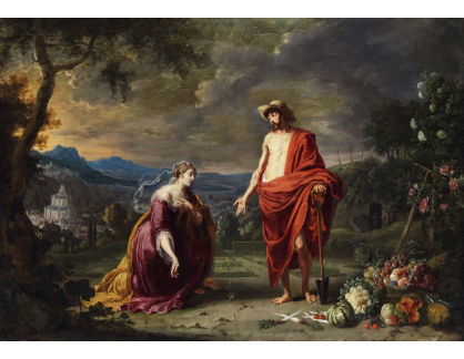 VSO 719 Willem Forchont - Ježíš jako zahradník před klečící Máří Magdalénou