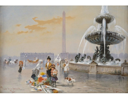 SO III-57 Friedrich Perlberg - Place de la Concorde v Paříži roku 1900