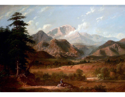 VSO 1029 George Caleb Bingham - Pohled na Pike Peak