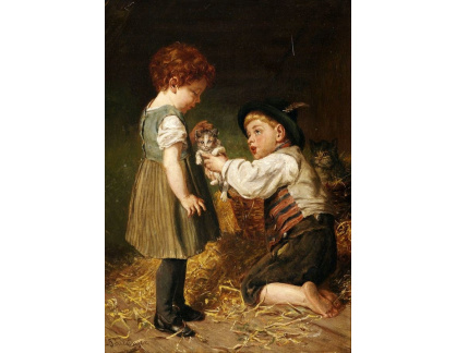 VSO 1253 Felix Schlesinger - Děti s kotětem