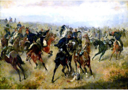 SO IV-534 Alexander von Bensa - Potyčka mezi rakouskými husary a pruskými kyrysníky v bitvě u Koniggratz