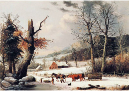 SO IV-542 George Henry Durrie - Sběr dřeva na zimu