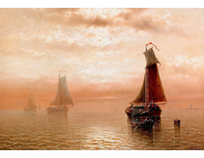 SO IV-100 Auguste Musin - Západ slunce nad mořem