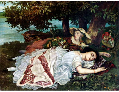 SO IV-161 Gustave Courbet - Dívky u Seiny
