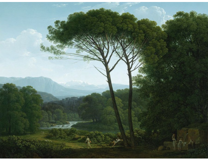SO IV-176 Hendrik Voogd - Italská krajina s borovicemi
