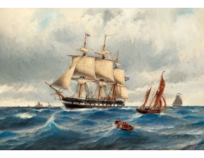 SO IV-184 Jacob Hägg - Fregata Vanadis v Severním moři