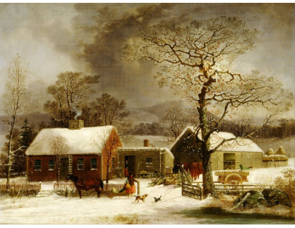 SO VI-530 George Henry Durrie - Zimní scéna z New Havenu