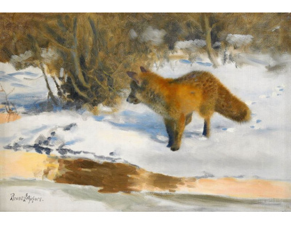 SO VI-153 Bruno Liljefors - Zimní krajina s liškou