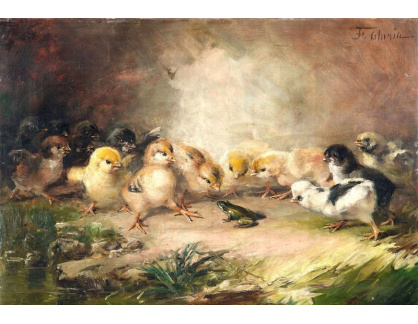 SO VI-352 Federico Olaria - Žába a kuřata