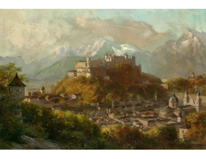 SO VIII-86 Franz Kulstrunk - Pohled na klášter kapucínů v Salzburgu