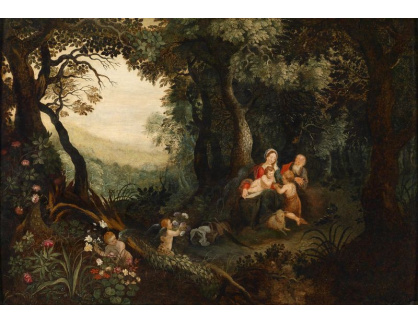 SO VIII-117 Jan Brueghel - Odpočinek v lesní krajině