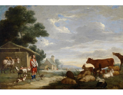 SO VIII-173 Jan van Peeter Bredael - Pastýř se stádem