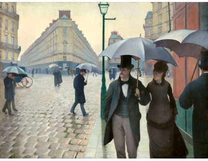 SO V-16 Gustave Caillebotte - Pařížská ulice v deštivém počasí