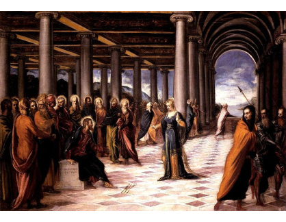 SO V-114 Jacopo Tintoretto - Kristus a ženy přistižené při cizoložství
