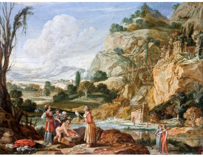 SO XI-93 Bartholomeus Breenbergh - Nalezení Mojžíše