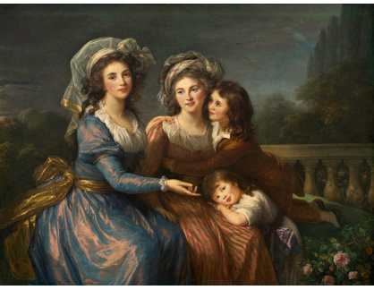 SO XI-412 Elisabeth-Louise Vigee Le Brun - Marquise de Pezay, a Marquise de Rouge se svými syny Alexisem a Adrienem