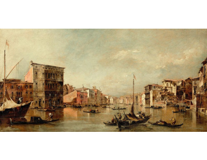 SO XI-488 Francesco Guardi - Grand Canal s Palazzo Bembo, Benátky