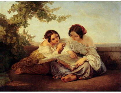 SO XII-17 Alfred von Schüssler - Dvě dívky při čtení knihy