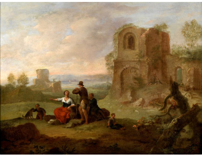 SO XII-145 Franz de Paula Ferg - Krajina s ruinami