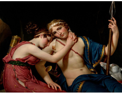 SO XII-208 Jacques-Louis David - Rozloučení Telemachuse a Eucharis