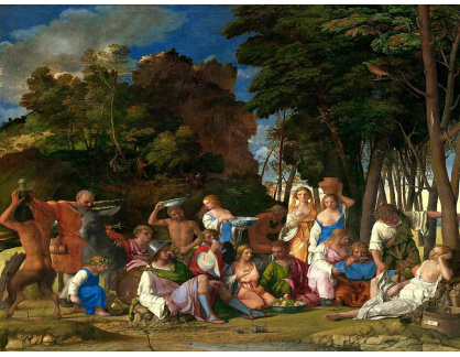 SO XII-387 Giovanni Bellini a Tizian - Slavnost bohů