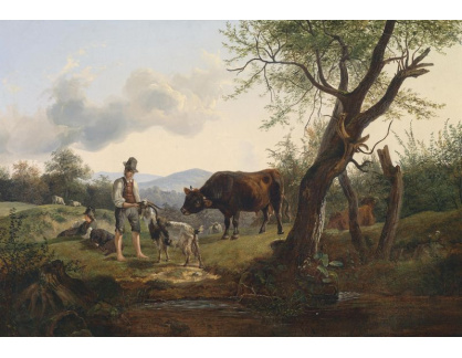 SO XIII-207 Friedrich Gauermann - Pastýř se svým stádem