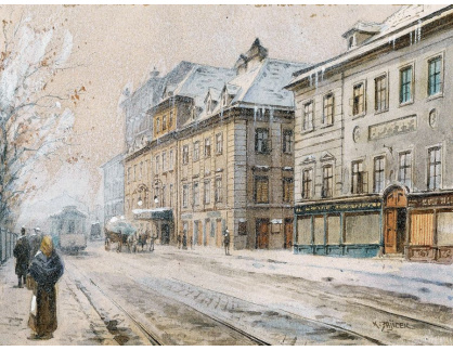 SO XIII-359 Carl Wenzel Zajicek - Vídeňské divadlo v zimě