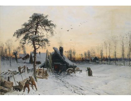 SO XIII-385 Ludwig Munthe - Zimní krajina ve večerním světle