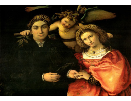 VLL 06 Lorenzo Lotto - Portrét Messera Marsilio a jeho manželky