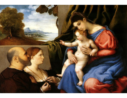 VLL 11 Lorenzo Lotto - Madonna s dítětem a donátory