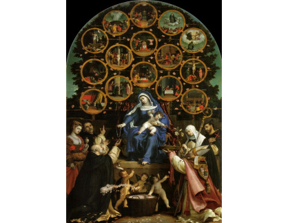 VLL 36 Lorenzo Lotto - Růžencová Madonna