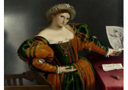 VLL 51 Lorenzo Lotto - Portrét ženy inspirované Lucretii