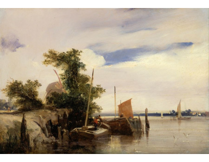 SO XIV-61 Richard Parkes Bonington - Čluny na na řece