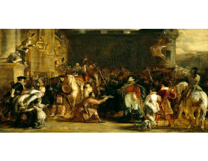 SO XIV-117 David Wilkie - Jiří IV vstupuje do paláce Holyroodhouse
